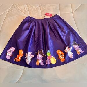 Unique Vintage Care Bears Purple Halloween Swing Skirt-NWT, SOLD OUT STYLE